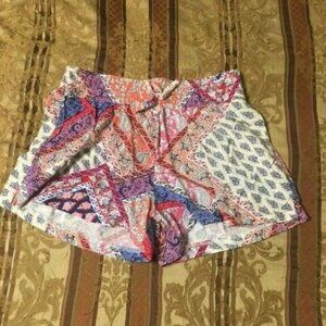 Girl's Junior Xhilaration Shorts--Paisley Design--Size L (10-12)